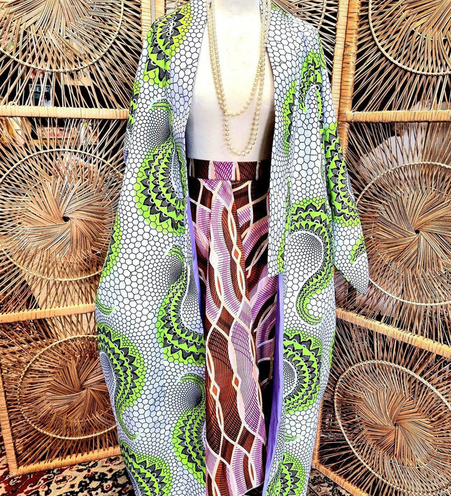 Brand New Ankara Vilsco Kimono Jacket - Yatva