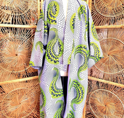 Brand New Ankara Vilsco Kimono Jacket - Yatva
