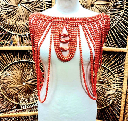 Brand New Bead Cape Necklace Top - Yatva