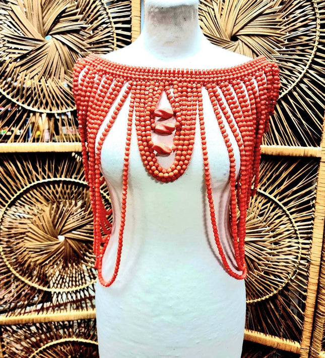Brand New Bead Cape Necklace Top - Yatva