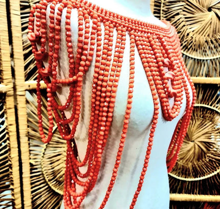 Brand New Bead Cape Necklace Top - Yatva