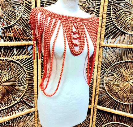 Brand New Bead Cape Necklace Top - Yatva