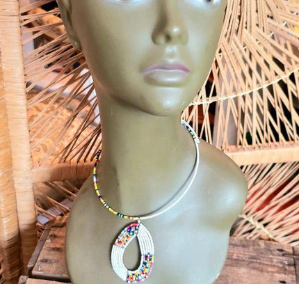 Brand New Beaded Pendant Necklace - Yatva