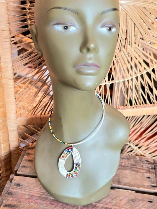 Brand New Beaded Pendant Necklace - Yatva