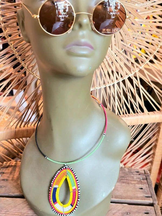 Brand New Beaded Pendant Necklace - Yatva