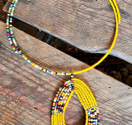 Brand New Beaded Pendant Necklace - Yatva