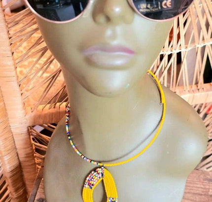 Brand New Beaded Pendant Necklace - Yatva