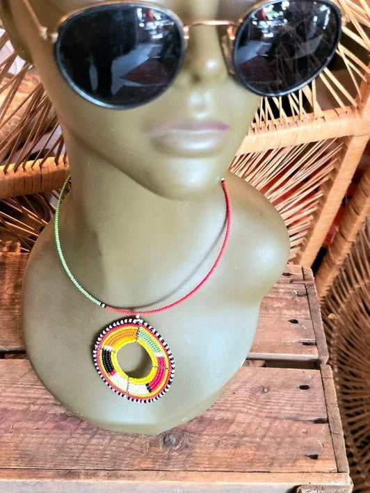 Brand New Beaded Pendant Necklace - Yatva