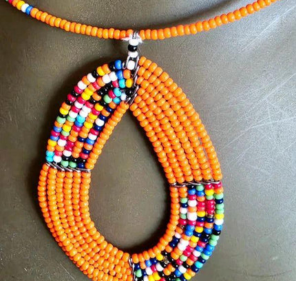 Brand New Beaded Pendant Necklace - Yatva