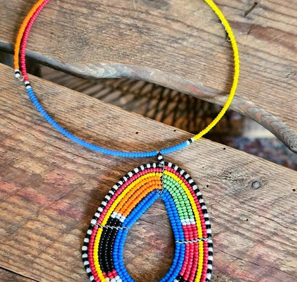 Brand New Beaded Pendant Necklace - Yatva