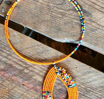 Brand New Beaded Pendant Necklace - Yatva