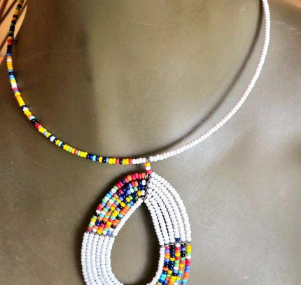 Brand New Beaded Pendant Necklace - Yatva