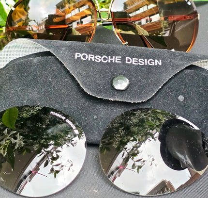 Brand New Deadstock Porsche Design P’8478 Interchangeable Lens Aviator Sunglasses Set - Yatva
