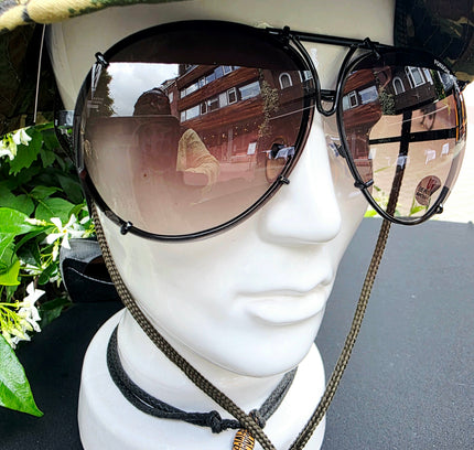 Brand New Deadstock Porsche Design P’8478 Interchangeable Lens Aviator Sunglasses Set - Yatva