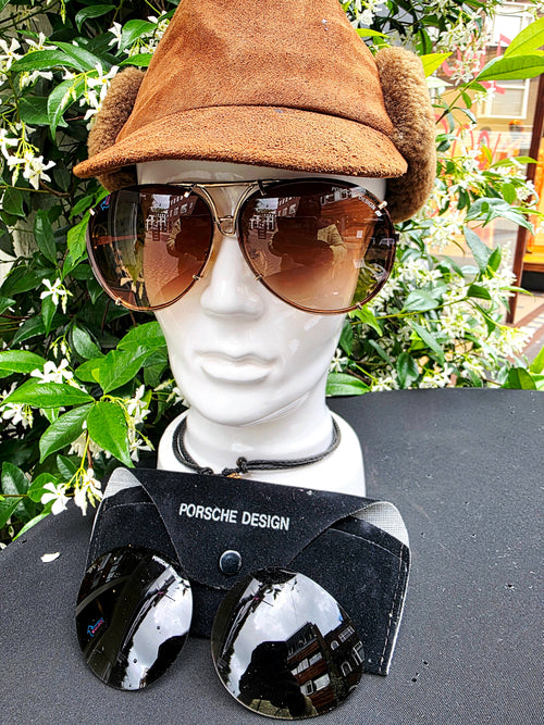 Brand New Deadstock Porsche Design P’8478 Interchangeable Lens Aviator Sunglasses Set