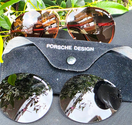 Brand New Deadstock Porsche Design P’8478 Interchangeable Lens Aviator Sunglasses Set - Yatva