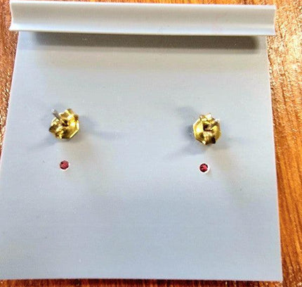 Brand New Deadstock Vintage 1980s Teardrop Glitter Stud Earrings - Yatva