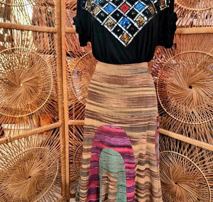 Brand New Hand - Woven Cotton Thai Traditional Skirt - Yatva