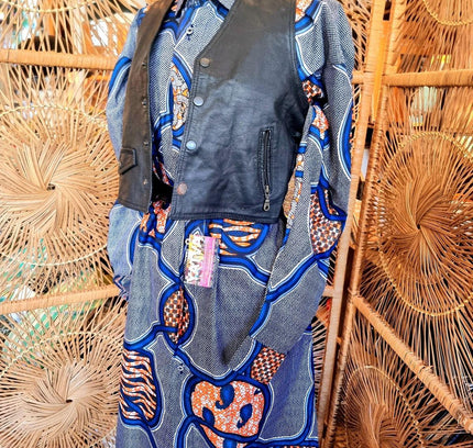 Brand New Oversize Abstract African Print Shirt - Yatva