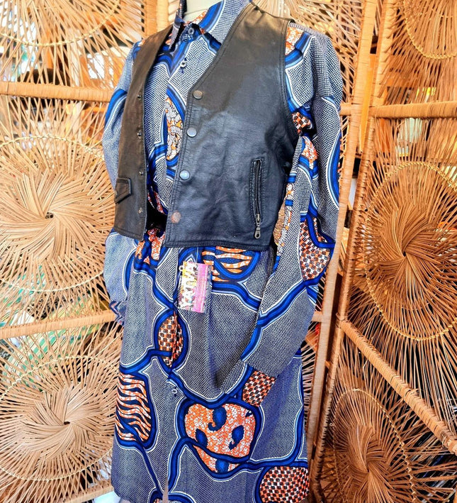 Brand New Oversize Abstract African Print Shirt - Yatva