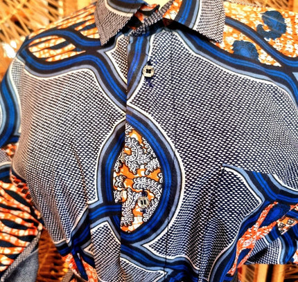 Brand New Oversize Abstract African Print Shirt - Yatva