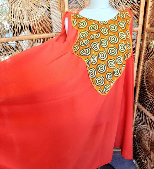 Brand New Oversize African Print Dress - Yatva