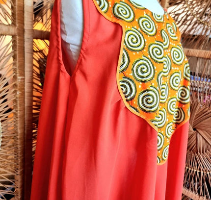 Brand New Oversize African Print Dress - Yatva