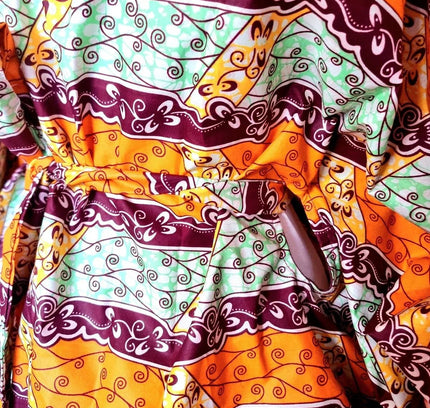 Brand New Oversize African Print Poncho style Blouse - Yatva