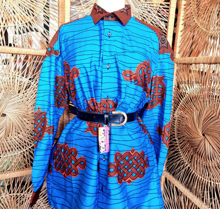 Brand New Oversize African Print Shirt - Yatva