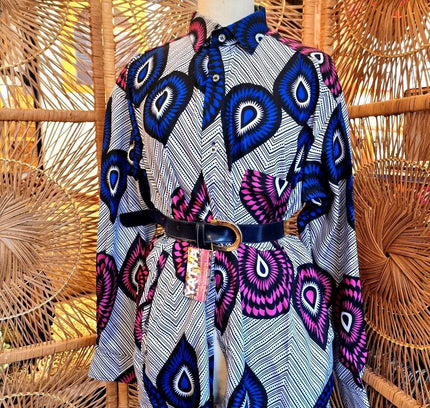 Brand New Oversize Ankara African Print Shirt - Yatva