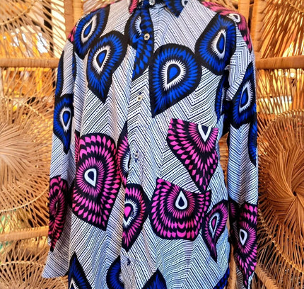 Brand New Oversize Ankara African Print Shirt - Yatva