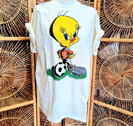 Brand New RARE Vintage 80s Deadstock Looney Tunes Tweety T-shirt - Yatva