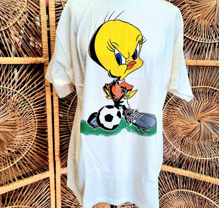 Brand New RARE Vintage 80s Deadstock Looney Tunes Tweety T-shirt - Yatva