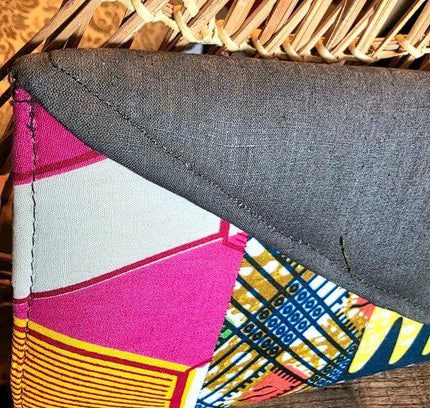 Brand New Upcycled Visco Ankara Clutch Bag - Yatva