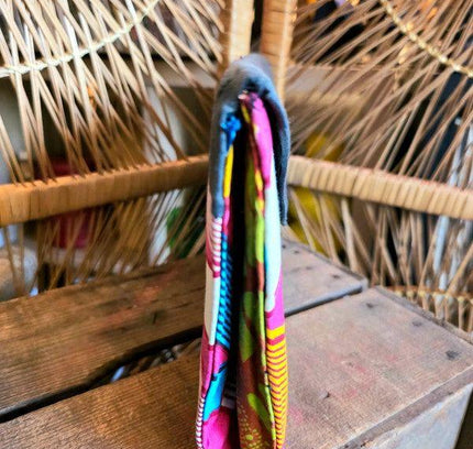 Brand New Upcycled Visco Ankara Clutch Bag - Yatva