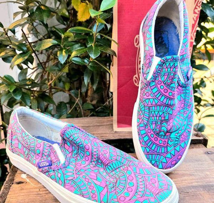 Brand New Vans Classic Liberty Satchmo / True White Slip - On Shoes - Yatva