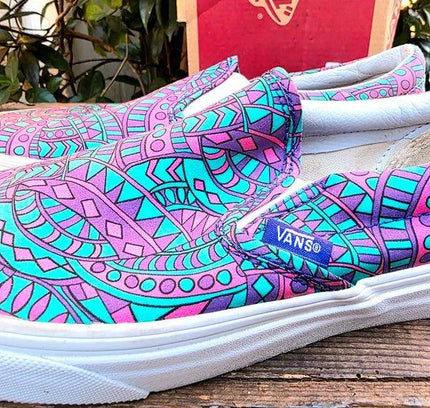 Brand New Vans Classic Liberty Satchmo / True White Slip - On Shoes - Yatva