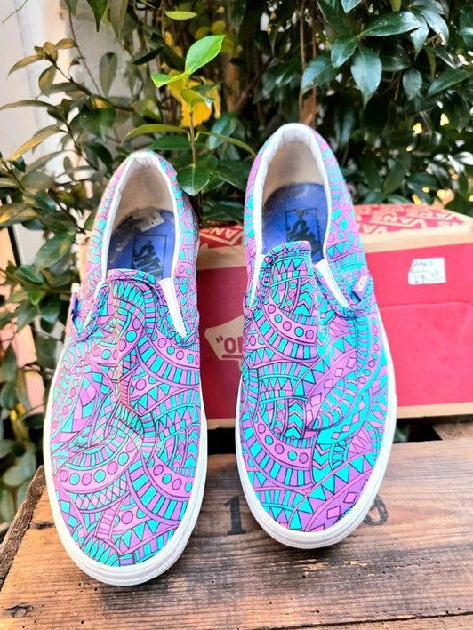 Brand New Vans Classic Liberty Satchmo / True White Slip - On Shoes - Yatva