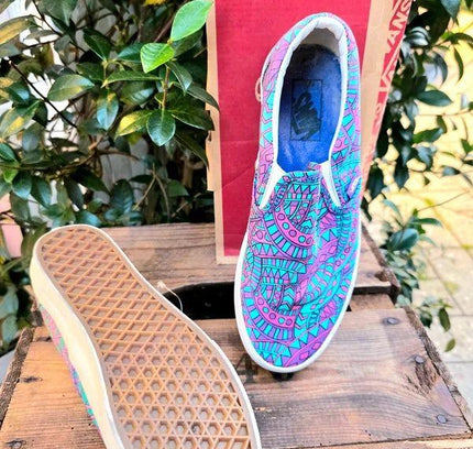 Brand New Vans Classic Liberty Satchmo / True White Slip - On Shoes - Yatva