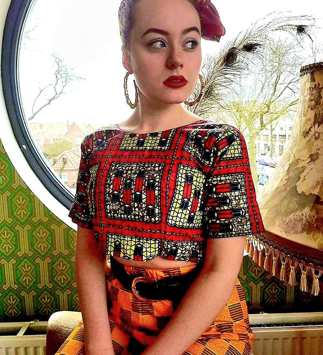 Brand New Vilsco Ankara Crop Top - Yatva