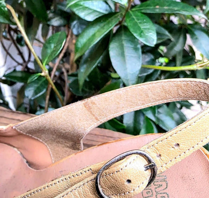 Brand New Vintage 60´s / 70´s Deadstock Doreal Slingback Shoes - Yatva