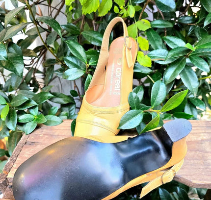 Brand New Vintage 60´s / 70´s Deadstock Doreal Slingback Shoes - Yatva