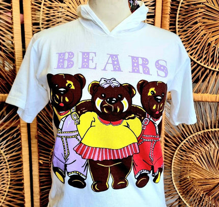 Brand New Vintage 80s Deadstock Hooded T-Shirt - Yatva