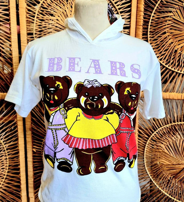 Brand New Vintage 80s Deadstock Hooded T-Shirt - Yatva