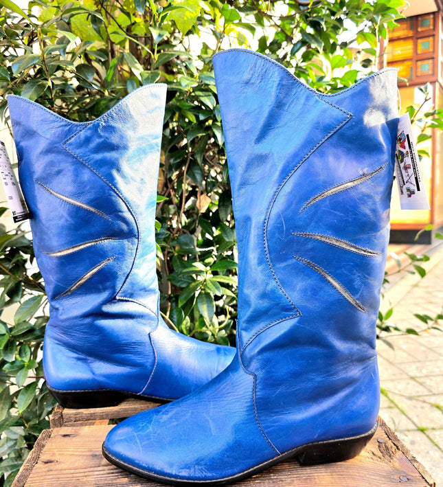 Brand New Vintage 80's Deadstock Leather Boots - Yatva
