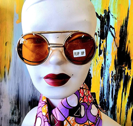 Brand New Vintage 80's Flip Up Glasses / Sunglasses - Yatva