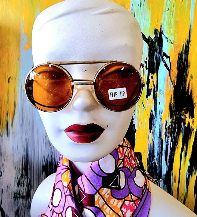 Brand New Vintage 80's Flip Up Glasses / Sunglasses - Yatva