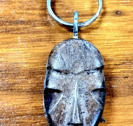 Brand New Wood Carved African Keyring - Yatva