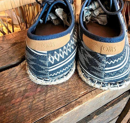 Brand New Y2K Toms Espadrilles Lace - Up Shoe - Yatva