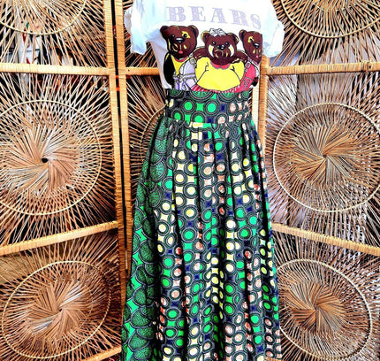 Brand New YATVA "Beyond Borders "Made in Africa High Waist Skirt - Yatva